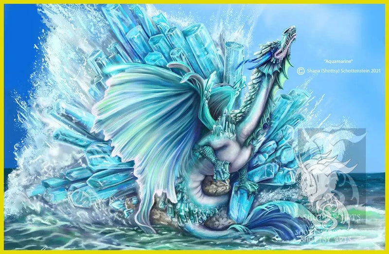 Aquamarine Dragon Shottsy Arts