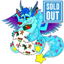 Dream Keep Dragon Vinyl Stickers Holiday Dreams Sticker