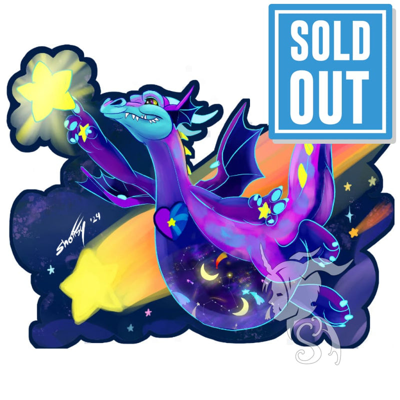 Dream Keep Dragon Vinyl Stickers Star Dreamer Sticker