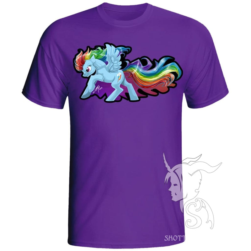 Rainbow Dash Purple / Sm Apparel & Accessories