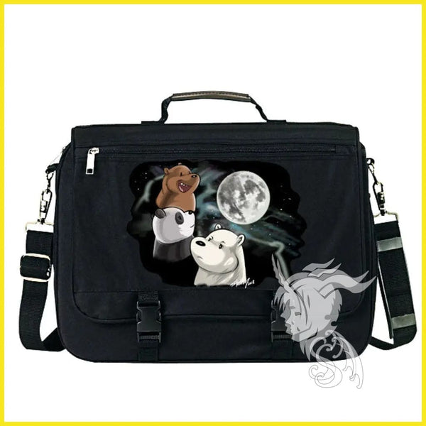 3 Bear Moon Laptop Bag Shottsy Arts